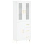 Aparador alto madera contrachapada blanco 69,5x34x180 cm de vidaXL, Aparadores - Ref: Foro24-3198649, Precio: 184,57 €, Descu...