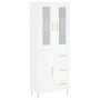 Tall white plywood sideboard 69.5x34x180 cm by vidaXL, Sideboards - Ref: Foro24-3198649, Price: 182,81 €, Discount: %