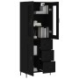 Aparador alto madera contrachapada negro 69,5x34x180 cm de vidaXL, Aparadores - Ref: Foro24-3198658, Precio: 194,69 €, Descue...