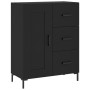 Aparador alto madera contrachapada negro 69,5x34x180 cm de vidaXL, Aparadores - Ref: Foro24-3198658, Precio: 194,69 €, Descue...
