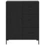 Hohes schwarzes Sperrholz-Sideboard 69,5 x 34 x 180 cm von vidaXL, Sideboards - Ref: Foro24-3198658, Preis: 195,00 €, Rabatt: %