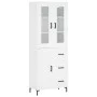 Aparador alto madera contrachapada blanco 69,5x34x180 cm de vidaXL, Aparadores - Ref: Foro24-3198657, Precio: 179,13 €, Descu...