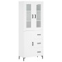 Hohes weißes Sperrholz-Sideboard 69,5 x 34 x 180 cm von vidaXL, Sideboards - Ref: Foro24-3198657, Preis: 184,48 €, Rabatt: %
