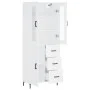 Aparador alto madera contrachapada blanco 69,5x34x180 cm de vidaXL, Aparadores - Ref: Foro24-3198657, Precio: 179,13 €, Descu...