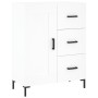 Hohes weißes Sperrholz-Sideboard 69,5 x 34 x 180 cm von vidaXL, Sideboards - Ref: Foro24-3198657, Preis: 184,48 €, Rabatt: %