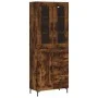 Hohes Sideboard aus geräuchertem Eichensperrholz, 69,5 x 34 x 180 cm von vidaXL, Sideboards - Ref: Foro24-3198662, Preis: 179...