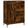 Aparador alto madera contrachapada roble ahumado 69,5x34x180 cm de vidaXL, Aparadores - Ref: Foro24-3198662, Precio: 180,59 €...