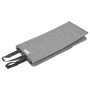 Cesto ropa sucia plegable lino sintético gris 26x34,5x59,5 cm