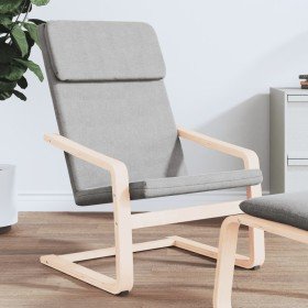 Sillón de relax de tela gris claro Sillón de relax de tela gris claro