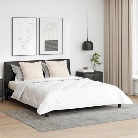 Duvet con Almohadas Argyle 3 pcs Blanco 240 x 200 cm Microfibra
