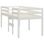 Weißes Hochbett aus massivem Kiefernholz 90x200 cm von vidaXL, Betten und Lattenroste - Ref: Foro24-821605, Preis: 175,64 €, ...