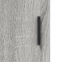 Aparador alto madera contrachapada gris sonoma 69,5x34x180 cm