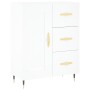 Hohes weißes Sperrholz-Sideboard 69,5 x 34 x 180 cm von vidaXL, Sideboards - Ref: Foro24-3189997, Preis: 170,62 €, Rabatt: %