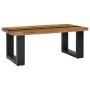 Solid teak wood and volcanic stone center table 100x50x40 cm by vidaXL, Coffee table - Ref: Foro24-281645, Price: 240,37 €, D...