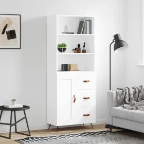 Hohes Sideboard Sperrholz weiß 69,5x34x180 cm von vidaXL, Sideboards - Ref: Foro24-3189989, Preis: 145,04 €, Rabatt: %