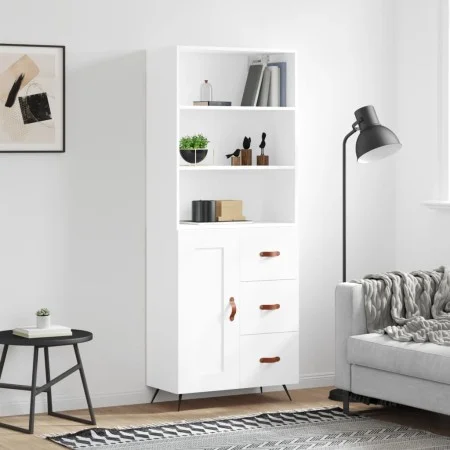 Hohes Sideboard Sperrholz weiß 69,5x34x180 cm von vidaXL, Sideboards - Ref: Foro24-3189989, Preis: 145,04 €, Rabatt: %
