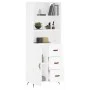 Aparador alto madera contrachapada blanco 69,5x34x180 cm de vidaXL, Aparadores - Ref: Foro24-3189989, Precio: 144,82 €, Descu...