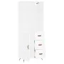 Aparador alto madera contrachapada blanco 69,5x34x180 cm de vidaXL, Aparadores - Ref: Foro24-3189989, Precio: 144,82 €, Descu...