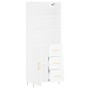 Tall white plywood sideboard 69.5x34x180 cm by vidaXL, Sideboards - Ref: Foro24-3190005, Price: 146,47 €, Discount: %