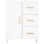 Hohes weißes Sperrholz-Sideboard 69,5 x 34 x 180 cm von vidaXL, Sideboards - Ref: Foro24-3190005, Preis: 146,47 €, Rabatt: %