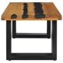 Solid teak wood and volcanic stone center table 100x50x40 cm by vidaXL, Coffee table - Ref: Foro24-281645, Price: 240,37 €, D...