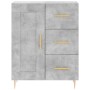 Concrete gray plywood tall sideboard 69.5x34x180 cm by vidaXL, Sideboards - Ref: Foro24-3190009, Price: 140,59 €, Discount: %