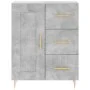 Hohes Sideboard aus betongrauem Sperrholz, 69,5 x 34 x 180 cm von vidaXL, Sideboards - Ref: Foro24-3190009, Preis: 140,30 €, ...