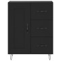 Aparador alto madera contrachapada negro 69,5x34x180 cm de vidaXL, Aparadores - Ref: Foro24-3190014, Precio: 157,52 €