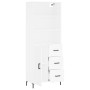 Aparador alto madera contrachapada blanco 69,5x34x180 cm de vidaXL, Aparadores - Ref: Foro24-3190021, Precio: 151,99 €, Descu...