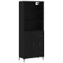 Aparador alto madera contrachapada negro 69,5x34x180 cm by vidaXL, Sideboards - Ref: Foro24-3190022, Price: 161,26 €, Discoun...