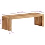 Soporte de TV madera maciza de acacia 110x33x33 cm en Muebles TV | Comprar online en Foro24