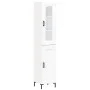 Aparador alto madera contrachapada blanco 34,5x34x180 cm by vidaXL, Sideboards - Ref: Foro24-3199489, Price: 109,61 €, Discou...