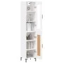 Aparador alto madera contrachapada blanco 34,5x34x180 cm by vidaXL, Sideboards - Ref: Foro24-3199489, Price: 109,61 €, Discou...