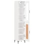Aparador alto madera contrachapada blanco 34,5x34x180 cm by vidaXL, Sideboards - Ref: Foro24-3199489, Price: 118,93 €, Discou...