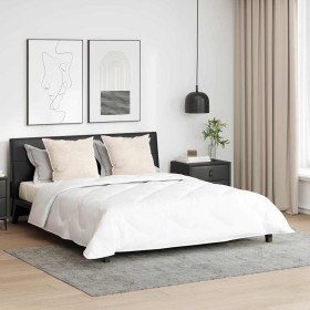 Duvet con Almohadas Argyle 3 pcs Blanco 200 x 220 cm Microfibra