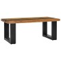 Solid teak wood and volcanic stone center table 100x50x40 cm by vidaXL, Coffee table - Ref: Foro24-281645, Price: 240,37 €, D...