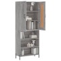 Hohes Sideboard aus sonomagrauem Sperrholz, 69,5 x 34 x 180 cm von vidaXL, Sideboards - Ref: Foro24-3200079, Preis: 129,03 €,...