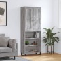 Aparador alto madera contrachapada gris sonoma 69,5x34x180 cm de vidaXL, Aparadores - Ref: Foro24-3200095, Precio: 126,99 €, ...
