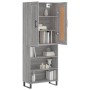 Tall gray Sonoma plywood sideboard 69.5x34x180 cm by vidaXL, Sideboards - Ref: Foro24-3200095, Price: 126,99 €, Discount: %