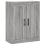 Tall gray Sonoma plywood sideboard 69.5x34x180 cm by vidaXL, Sideboards - Ref: Foro24-3200095, Price: 126,99 €, Discount: %