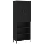 Hohes Sideboard Sperrholz schwarz 69,5x34x180 cm von vidaXL, Sideboards - Ref: Foro24-3200074, Preis: 144,97 €, Rabatt: %