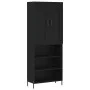 Hohes Sideboard Sperrholz schwarz 69,5x34x180 cm von vidaXL, Sideboards - Ref: Foro24-3200074, Preis: 141,18 €, Rabatt: %