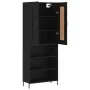 Hohes Sideboard Sperrholz schwarz 69,5x34x180 cm von vidaXL, Sideboards - Ref: Foro24-3200074, Preis: 141,18 €, Rabatt: %