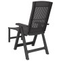 Tumbona de plástico gris antracita de vidaXL, Tumbonas - Ref: Foro24-364707, Precio: 90,53 €, Descuento: %