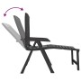 Tumbona de plástico gris antracita de vidaXL, Tumbonas - Ref: Foro24-364707, Precio: 90,44 €