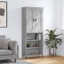 Hohes Sideboard aus betongrauem Sperrholz, 69,5 x 34 x 180 cm von vidaXL, Sideboards - Ref: Foro24-3200085, Preis: 124,13 €, ...