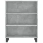 Aparador alto madera contrachapada gris hormigón 69,5x34x180 cm de vidaXL, Aparadores - Ref: Foro24-3200093, Precio: 121,87 €...