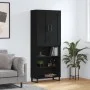 Aparador alto madera contrachapada negro 69,5x34x180 cm de vidaXL, Aparadores - Ref: Foro24-3200090, Precio: 142,77 €, Descue...