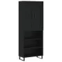 Aparador alto madera contrachapada negro 69,5x34x180 cm de vidaXL, Aparadores - Ref: Foro24-3200090, Precio: 142,77 €, Descue...