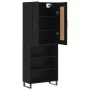 Aparador alto madera contrachapada negro 69,5x34x180 cm de vidaXL, Aparadores - Ref: Foro24-3200090, Precio: 142,77 €, Descue...